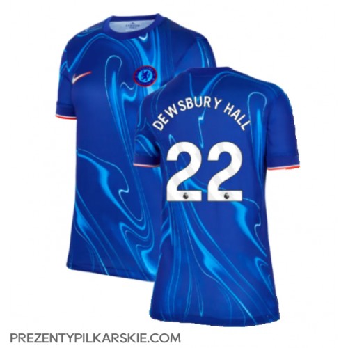 Stroje piłkarskie Chelsea Kiernan Dewsbury-Hall #22 Koszulka Podstawowej dla damskie 2024-25 Krótki Rękaw